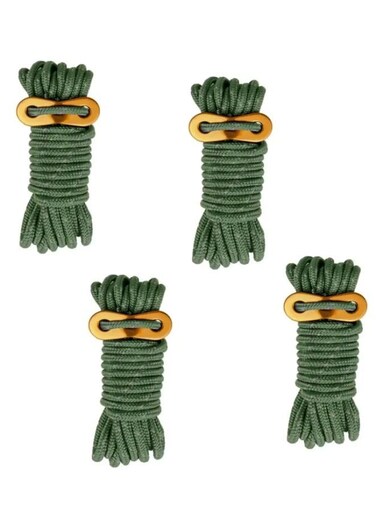 Generic 4 Pieces Reflective Nylon Tent Rope Para Cord Parachute Cord Tent Rope Fits Camping Tent Hiking Camping Outdoor Activity