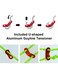 Generic 4 Pieces Reflective Nylon Tent Rope Para Cord Parachute Cord Tent Rope Fits Camping Tent Hiking Camping Outdoor Activity