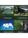 Generic 4 Pieces Reflective Nylon Tent Rope Para Cord Parachute Cord Tent Rope Fits Camping Tent Hiking Camping Outdoor Activity