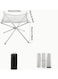Generic 42Cm Portable Folding Steel Mesh Camping Fire Pit - Durable Stainless Steel Wood Burning Bonfire Rack With Carrying Bag For Outdoor Adventures