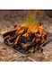 Generic 42Cm Portable Folding Steel Mesh Camping Fire Pit - Durable Stainless Steel Wood Burning Bonfire Rack With Carrying Bag For Outdoor Adventures