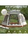Generic 4-7 People Hexagonal Tent Camping Tent, 270 * 240Cm Large Instant Camp Tent, Solid Automatic Tent For Beach Hiking Park Dessert Camping