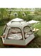 Generic 4-7 People Hexagonal Tent Camping Tent, 270 * 240Cm Large Instant Camp Tent, Solid Automatic Tent For Beach Hiking Park Dessert Camping