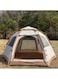 Generic 4-7 People Hexagonal Tent Camping Tent, 270 * 240Cm Large Instant Camp Tent, Solid Automatic Tent For Beach Hiking Park Dessert Camping