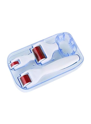 Generic 4-In-1 Derma Roller Kit White/Red