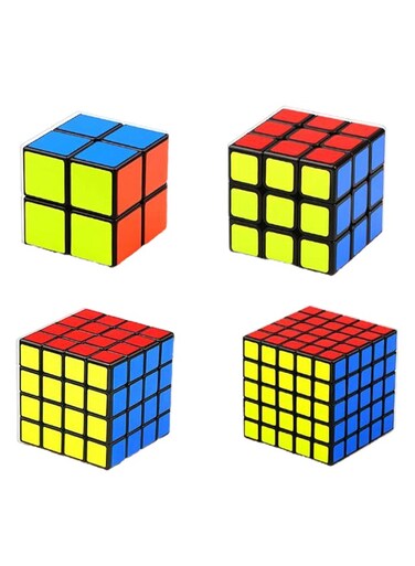 Generic 4-Piece Magic Speed Cube Set