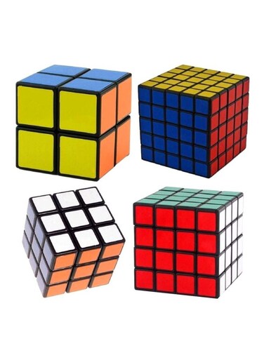 Generic 4-Piece Rubik Cubes Set En-P2156