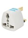 Generic 4-Piece Universal Eu/Us/Au To UK Plug Travel Adapter White