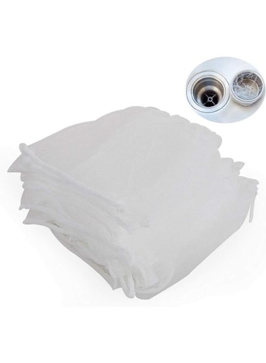 Generic 50 Pcs Disposable Sink Strainer Bag Mesh Sink Strainer Garbage Bags For Kitchen Bathroom Sink