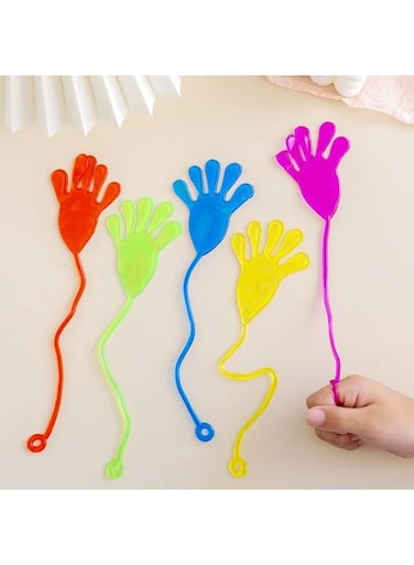 Generic 5 PCs Elastic Stretchable Sticky Palm Wall - Climbing Stress - Relief Toy, Sticky Palm &ndash; Fun Wall - Climbing Decompression Toy
