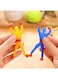Generic 5 PCs Elastic Stretchable Sticky Palm Wall Climbing Stress Relief Toy - Sticky Wall Climber For Fun And Decompression