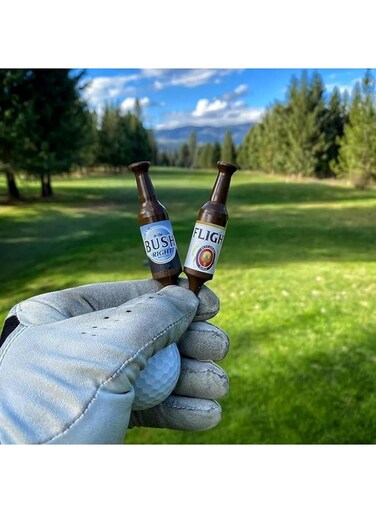 Generic 6 - Pack Creative Bottle - Shaped Golf Tees, Reusable Golf Training Aids, Ideal Gift For Men