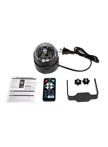 Generic 6 Colors Disco Ball Projecting Lamp With Remote Control Multicolour 300Grams