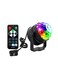 Generic 6 Colors Disco Ball Projecting Lamp With Remote Control Multicolour 300Grams