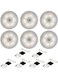 Generic 6 Pieces 3-In-1 Motion Sensor Night Light, USB Rechargeable Human Body Induction Night Lights-Anywhere Wall Light Step Light Stair Light For Bedroom, Cabinet, Kitchen