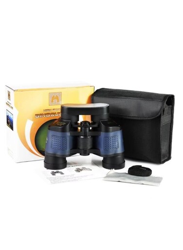 منظار ثنائي 60x60 للبالغين، صغير الحجم، عالي الدقة، احترافي، للرؤية الليلية والنهارية، تلسكوب لمراقبة النجوم ومشاهدة مباريات كرة القدم، مع حقيبة حمل