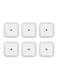 Generic 6-Piece Auto Sensor Mini LED Night Light White 10Cm