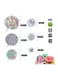 Generic 6-Piece Stretch Lids Set Clear