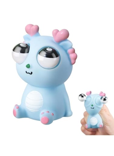 Generic 8Cm Squeeze Dragon Pop Out Eyes Toys Eye Popping Dragon Stress Relief Squeezy Toy