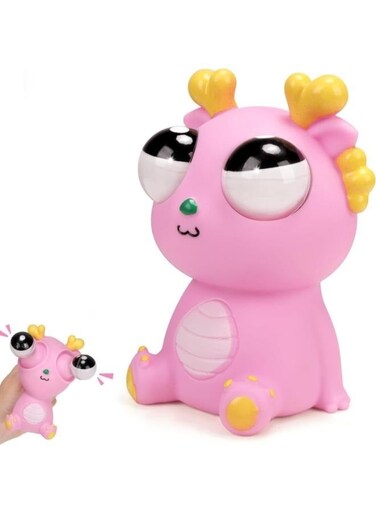Generic 8Cm Squeeze Dragon Pop Out Eyes Toys Eye Popping Dragon Stress Relief Squeezy Toy