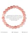 Generic 8mm Natural Stone Bracelet Elastic Beads Handmade Bracelets Inspirational Gifts With Message Card