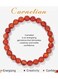 Generic 8mm Natural Stone Bracelet Elastic Beads Handmade Bracelets Inspirational Gifts With Message Card