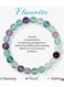 Generic 8mm Natural Stone Bracelet Elastic Beads Handmade Bracelets Inspirational Gifts With Message Card