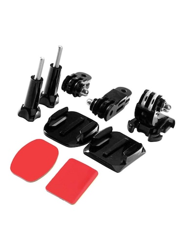Generic 9-Piece Helmet Front Adhesive Mount Bracket For Gopro Black