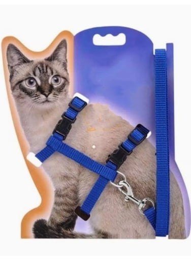 Generic Adjustable Nylon Pet Cat Puppy Harness With Lead Leash Strap Belt Safety Rope