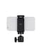 Generic Adjustable Phone Holder With Ball Head Mount Black