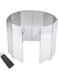 Generic Aluminum Folding Windshield With 10 Plates For Camping Stove With Drawstring Bag For Outdoor Cooking, Outdoor Camping Windshield, Camping Windshield With Removable Plates