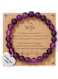 Generic Amethyst Beaded Bracelet Love And Appreciation For A Wife, Emphasizing Her Specialness And The Desire For A Lasting Relationship