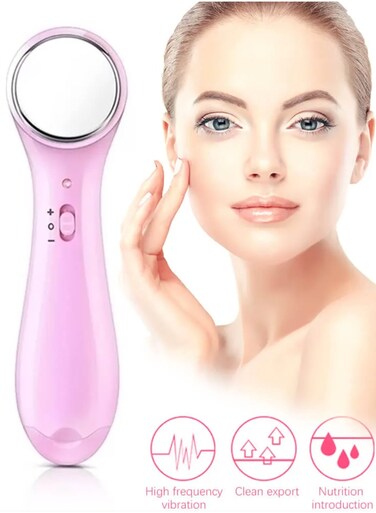 Generic Anti-Wrinkle Ionic Face Massager - Skin Tightening, Whitening, &amp; Deep Cleansing Beauty Device For Women - Electronic Iontophoresis