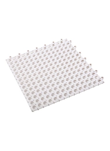 Generic Bathroom Anti-Skidding Mat White 30X1X30Cm