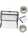 Generic Bathroom Waterproof Bag Hanging Toiletry Bag Hanging Transparent Bag Hanging Shower Clear Clothing Storage Bags Clothing Organizer PVC Wall Hanging Size: 40*37.5*12Cm