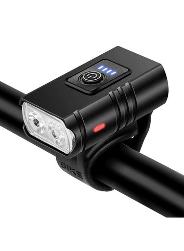 مصباح أمامي عام للدراجات الهوائية قابل لإعادة الشحن عبر منفذ USB، مصباح LED للدراجات الهوائية