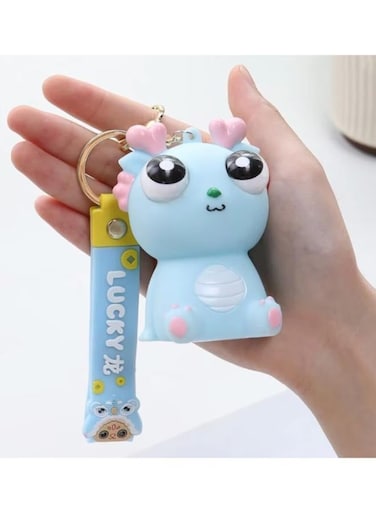 Generic Big Eyeball Pinch Keychain Decompression Squishy Toy Size: 8Cm