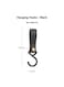 Generic Black (10 Pieces Per Pack), Portable Outdoor S Shaped Leather Hook Camping Keychain Pu Buckle Triangle Storage Rack Hook Multi Purpose Style