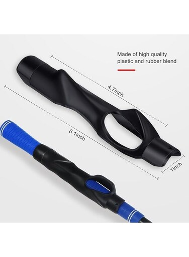 Generic Black Golf Club Training Grip, Golf Posture Correction Aid Attachment Golf Swing Trainer Grip Practice Aid For Improving Hand Positioning, For Golf Beginner Men Women Kids
