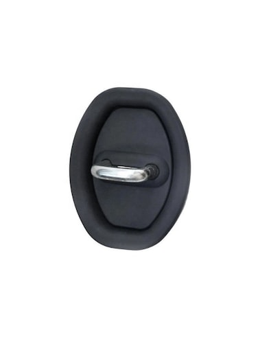 Generic Black, 4 Pieces Per Pack, Universal Silicone Car Door Shock Absorption Buffer Pad Door Lock Buckle Protective Cover Car Door Mute Protection Pad