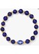 Generic Blue Tiger Eye Bangle Women Men Gold Color Mini Beads