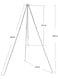 Generic Camp Fire Tripod Camping Tripod For Cooking Lightweight Aluminum Outdoor Cooking Tripod With Adjustable Hang Chain And Storage Bag For Picnic