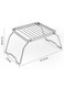 Generic Camping Grill Rack Stainless Steel Foldable Grill Stove Stand Ultralight Campfire Stand Portable Grill Grid For Camping Hiking BBQ Fishing