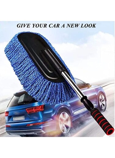 Generic Car Duster Multipurpose Cleaning Car Brush Microfiber Car Duster With Extendable Handle For Car