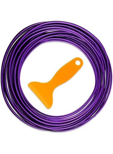 Generic Car Interior Moulding Trim Strips Universal Car Decoration Pinstriping Filler Insert Strips Styling Dashboard Decorative DIY Flexible Strip Garnish Accessory With Installing Tool