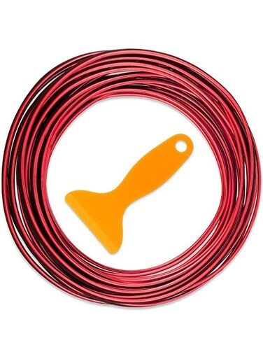 Generic Car Interior Moulding Trim Strips Universal Car Decoration Pinstriping Filler Insert Strips Styling Dashboard Decorative DIY Flexible Strip Garnish Accessory With Installing Tool