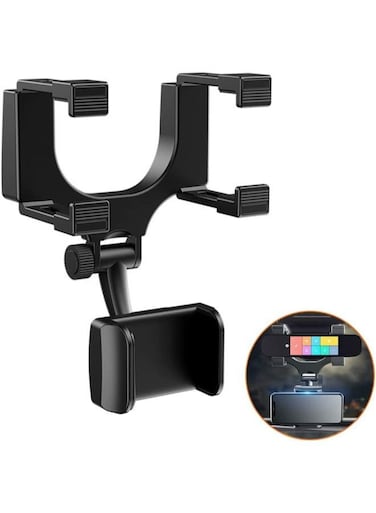 Generic Car Rearview Mirror And Phone Mount Bracket