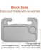 Generic Car Table For Writing Laptop Tablet Or iPad With Pen Slot Food Eating Tray With Cup Holder Car Table Accessories For Drivers Fits Most Vehicle Steering Wheels