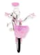 دراجة أطفال عادية مزودة بعجلات مساعدة، وسلة وردية اللون، ومقعد خلفي، وعجلات مقاس 14 بوصة، للبنات