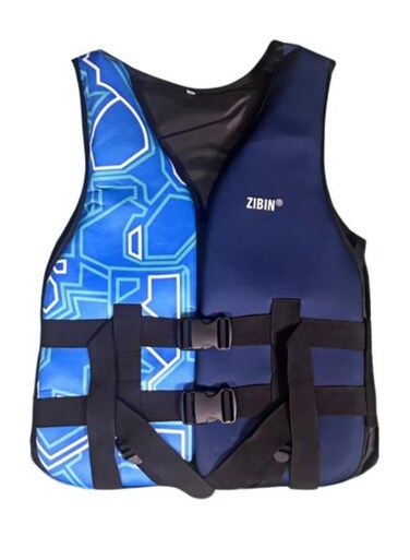 سترة نجاة عامة للأطفال مزودة بأحزمة قابلة للتعديل وصفارة وقوة طفو محسّنة للتجديف وركوب القوارب والرياضات المائية